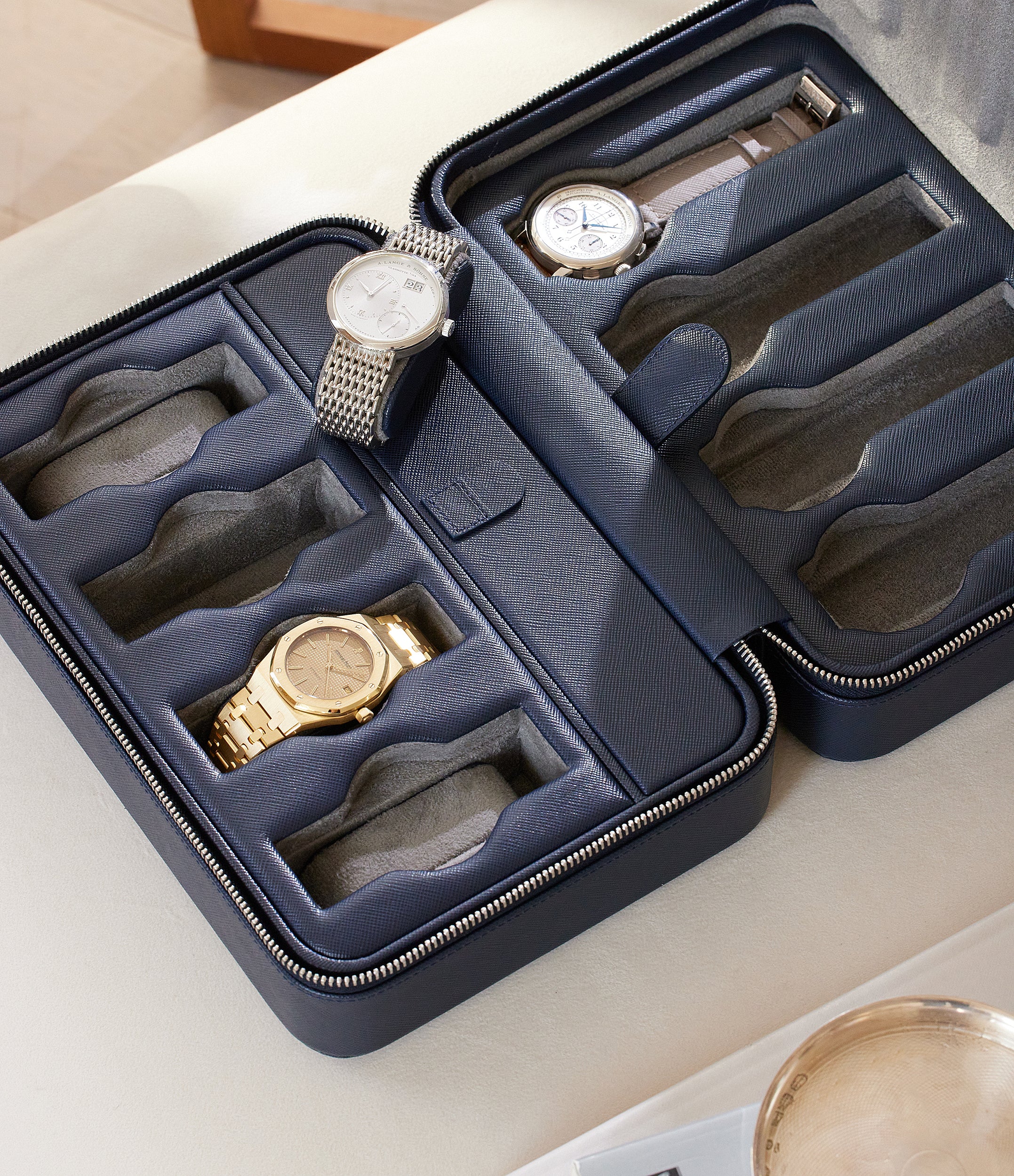 Taupe Luxury Leather Watch Box