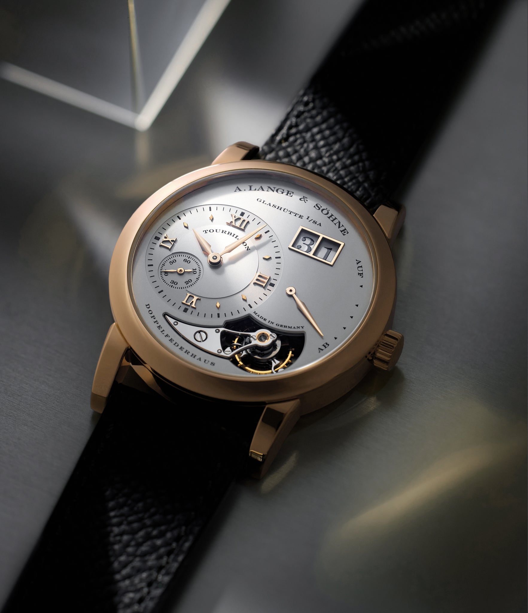 rare A. Lange & Söhne Lange 1 Tourbillon 704.032 Pink Gold preowned watch at A Collected Man London
