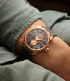 on the wrist Sarpaneva Korona  Rose Gold preowned watch at A Collected Man London