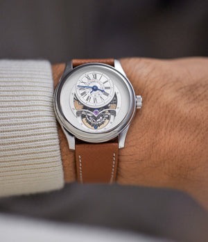 on-wrist buy Jean Daniel Nicolas Two-Minute Tourbillon R PL Platinum preowned watch at A Collected Man London