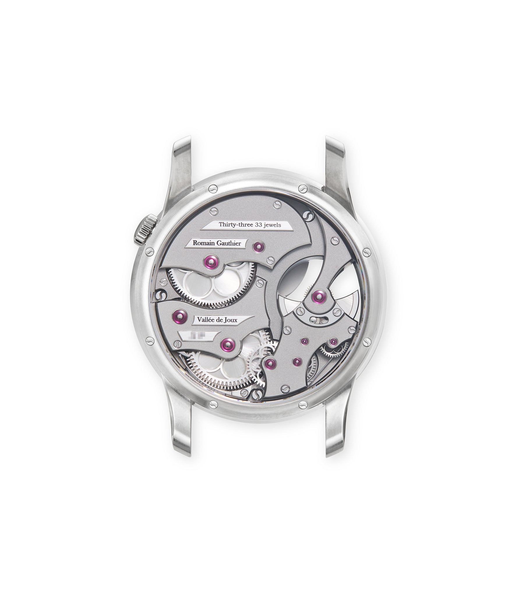 caseback Romain Gauthier Insight Micro-Rotor  Titanium preowned watch at A Collected Man London
