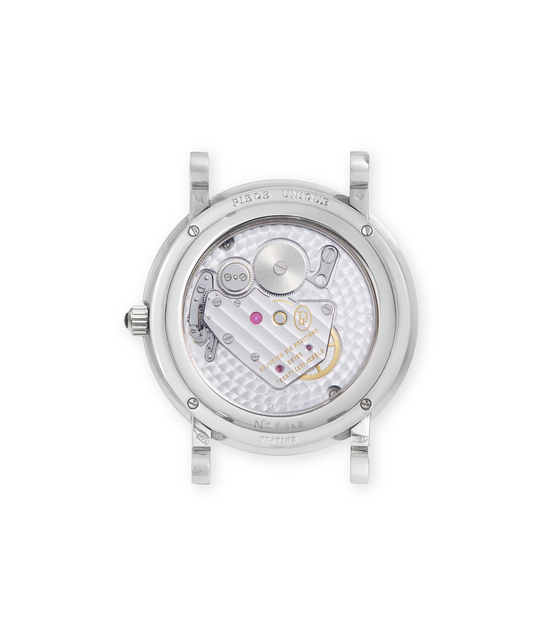 caseback Parmigiani Fleurier Toric Tourbillion Unique Piece PF000487 Platinum preowned watch at A Collected Man London