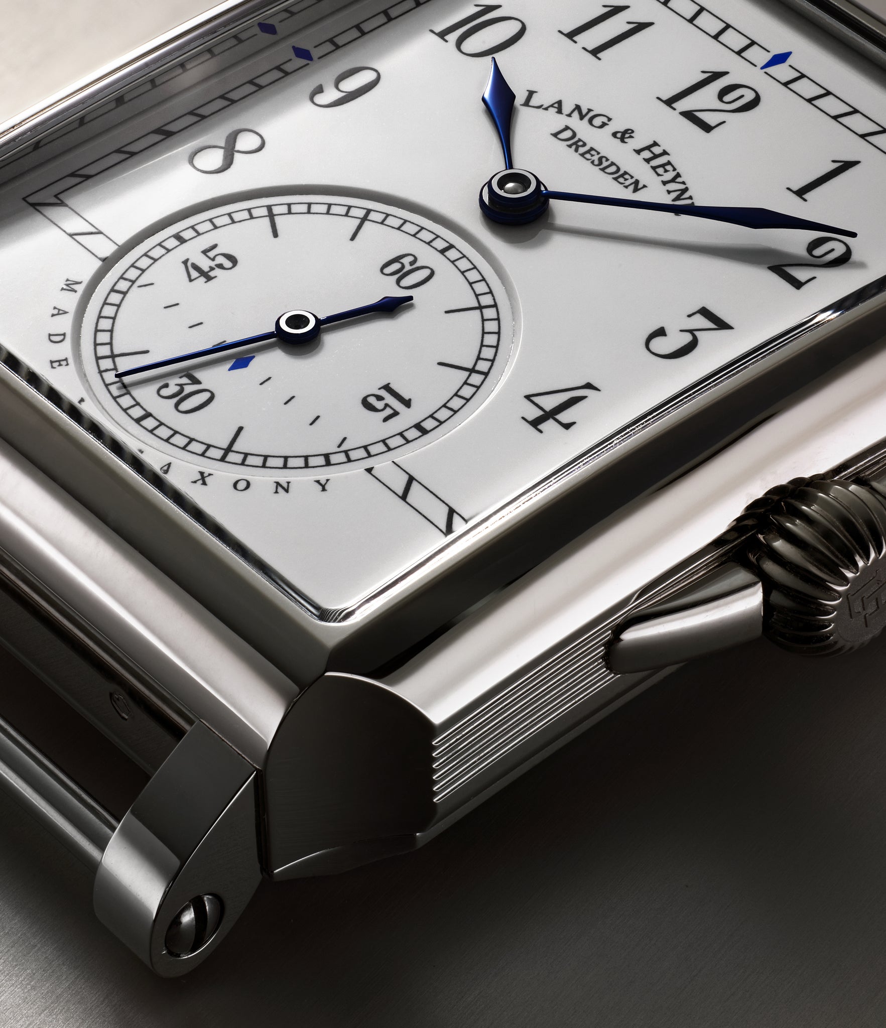 selling Lang & Heyne Georg  Platinum preowned watch at A Collected Man London