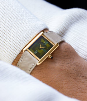 Cartier - Tank Louis Cartier Watch - Watch gold/Gold/Leather