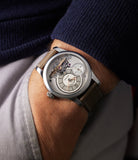 on the wrist Sylvain Pinaud Origine  Stainless Steel preowned watch at A Collected Man London