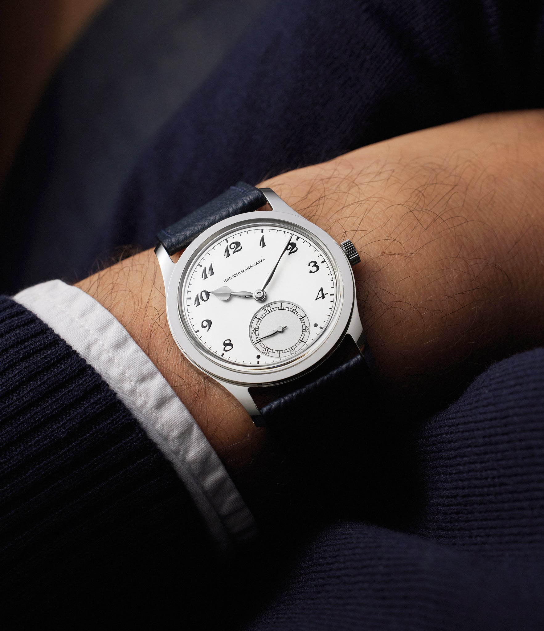 on the wrist Kikuchi Nakagawa Murakumo  Stainless Steel preowned watch at A Collected Man London