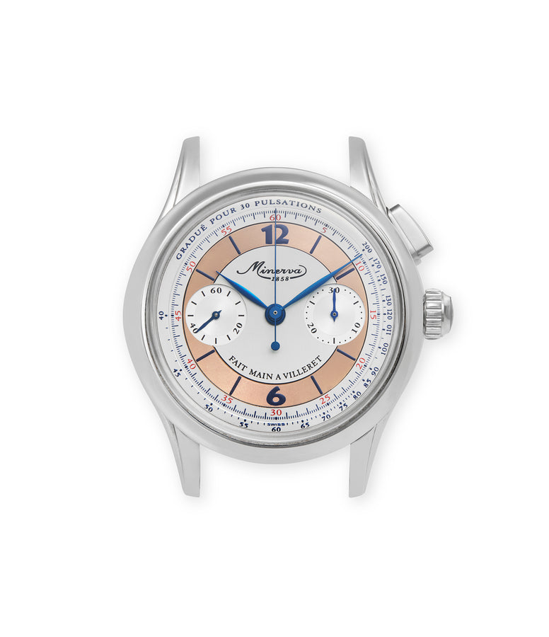 Monopusher Chronograph | Stainless Steel Minerva_Chronograph_salmon_dial_paperwork_incorrectly_refers_to_the_case_as_yellow_M132001_white_gold_A_Collected_Man_London_Thumbnail_00.jpg A Collected Man london