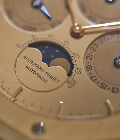 AUDEMARS PIGUET, ROYAL OAK QUANTIEME PERPETUEL AUTOMATIC REF 25654 A  STAINLESS STEEL AND YELLOW GOLD AUTOMATIC PERPETUAL CALENDAR WRISTWATCH  WITH MOON PHASES CIRCA 1990, Watches Online, Watches