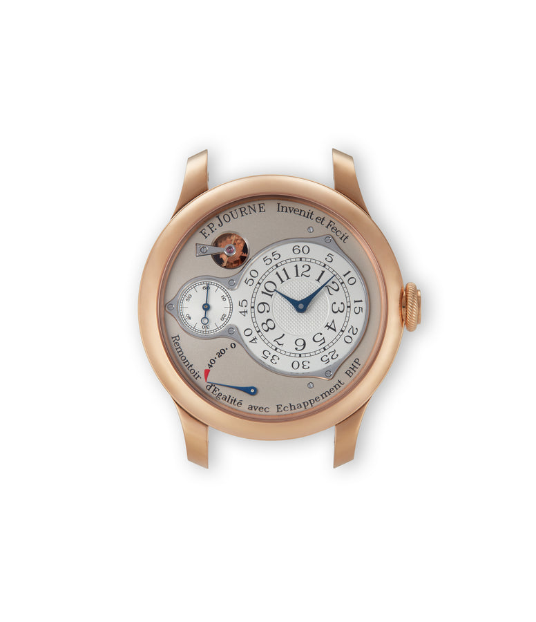 Front dial | buy F. P. Journe Chronomètre Optimum  Rose Gold preowned watch at A Collected Man London