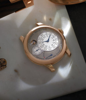 Front Dial | Rose Gold F. P. Journe Chronomètre Optimum   preowned watch at A Collected Man London