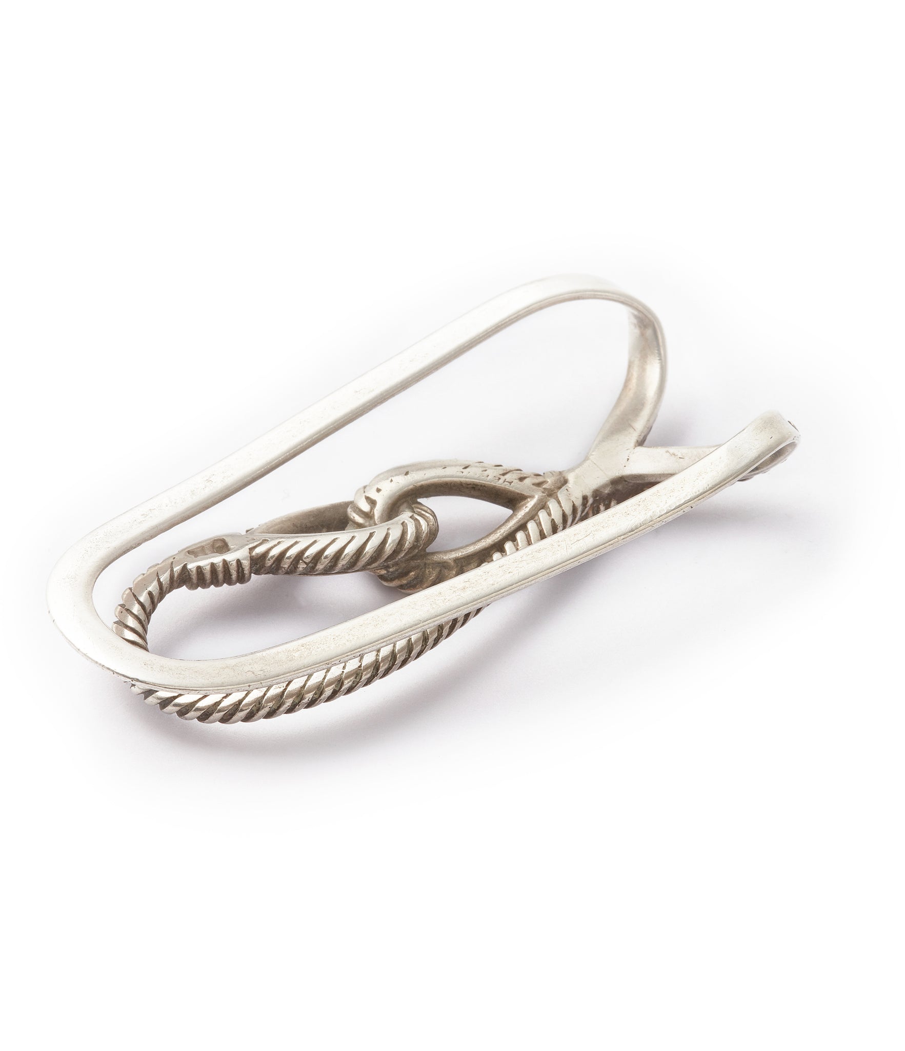 Hermès Money Clip, Rope Design, Silver-plated